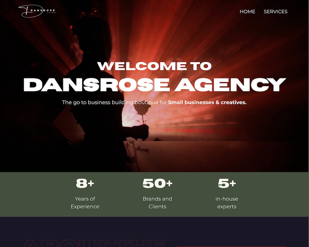 Dansrose Agency Website