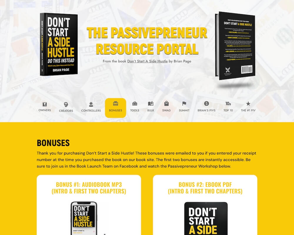 Don’t Start A Side Hustle Website