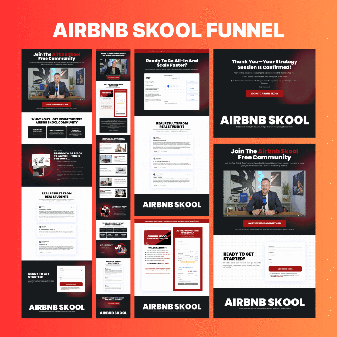 Airbnb Skool Funnel Build & Automation