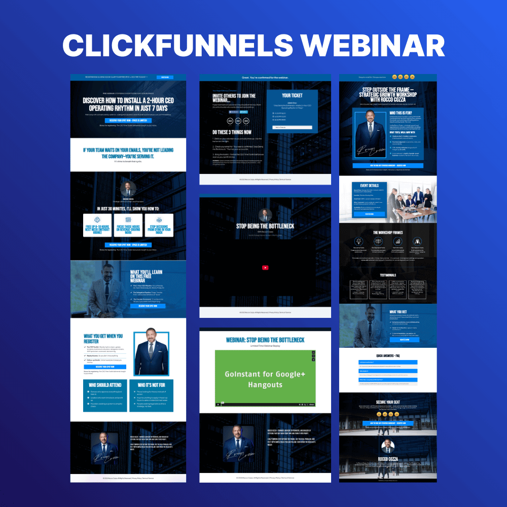 Rocco’s Automated Webinar Funnel